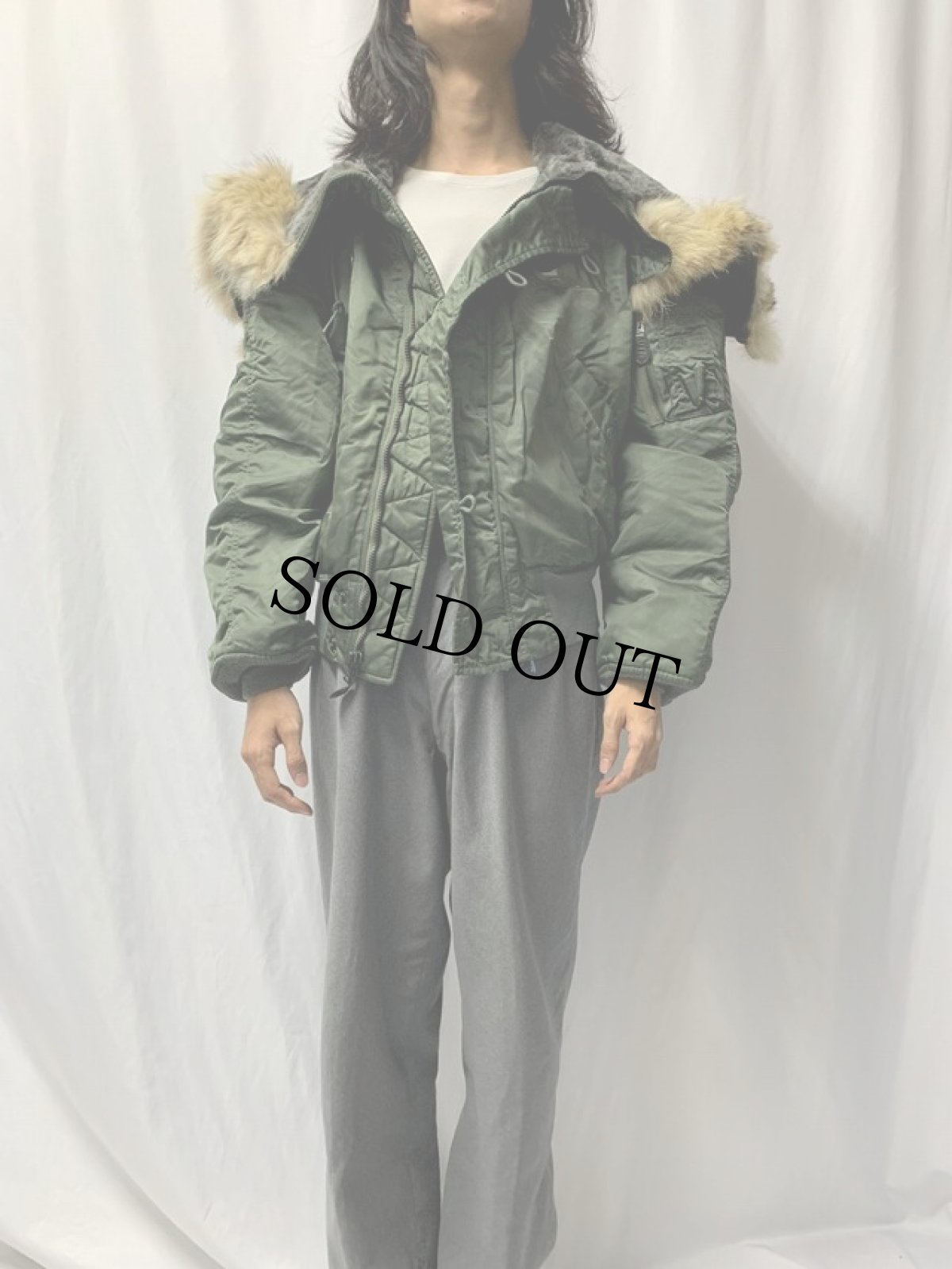 画像2: 70's U.S.AF N-2B フライトジャケット EXTRA LARGE (2)