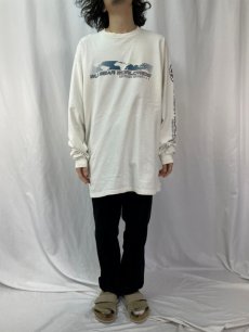 画像2: 90's WU WEAR USA製 "WORLDWIDE WINTER WARS" プリントロンT XXL (2)