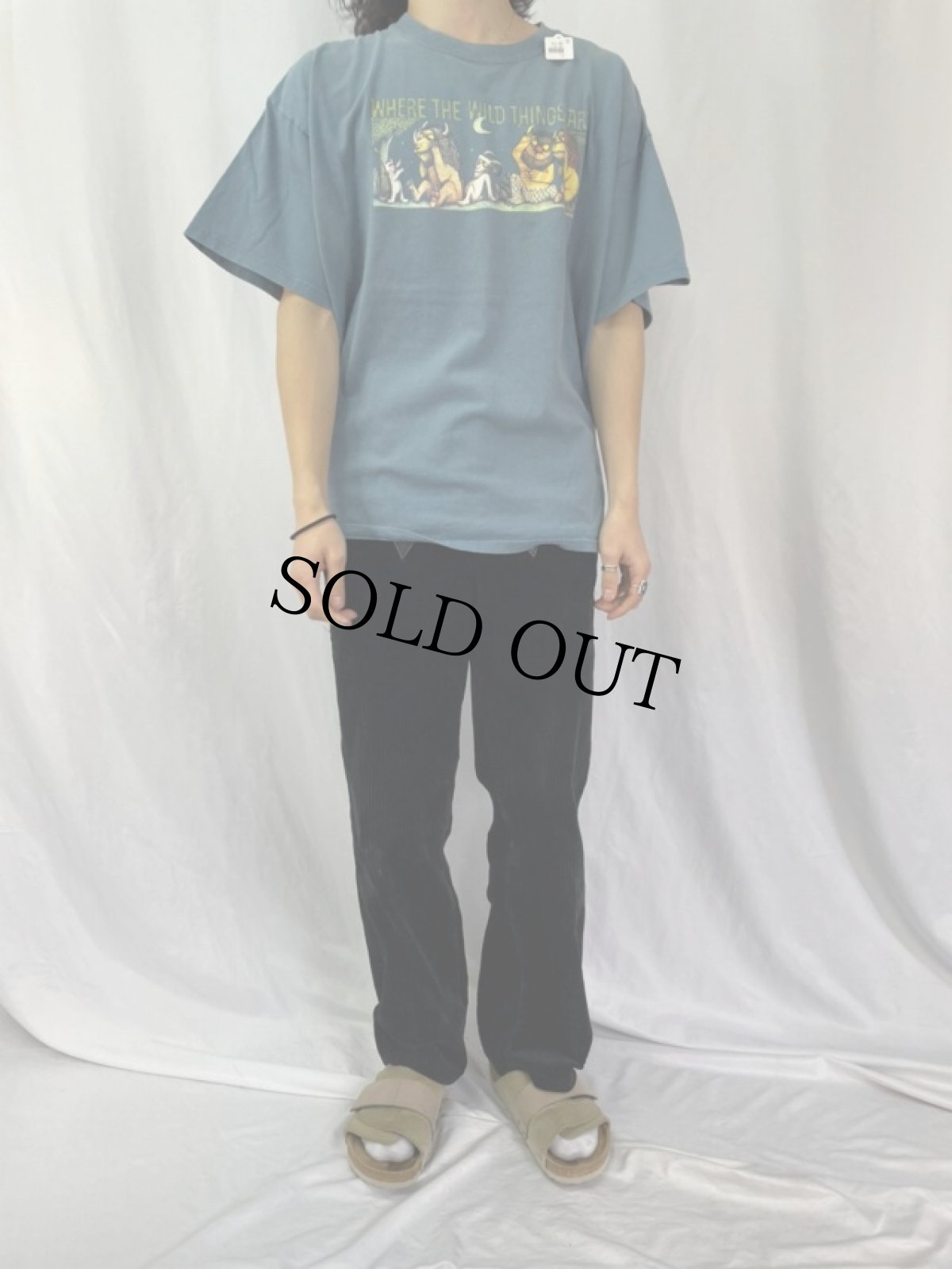 画像2: 90's かいじゅうたちのいるところ USA製 絵本プリントTシャツ XL (2)