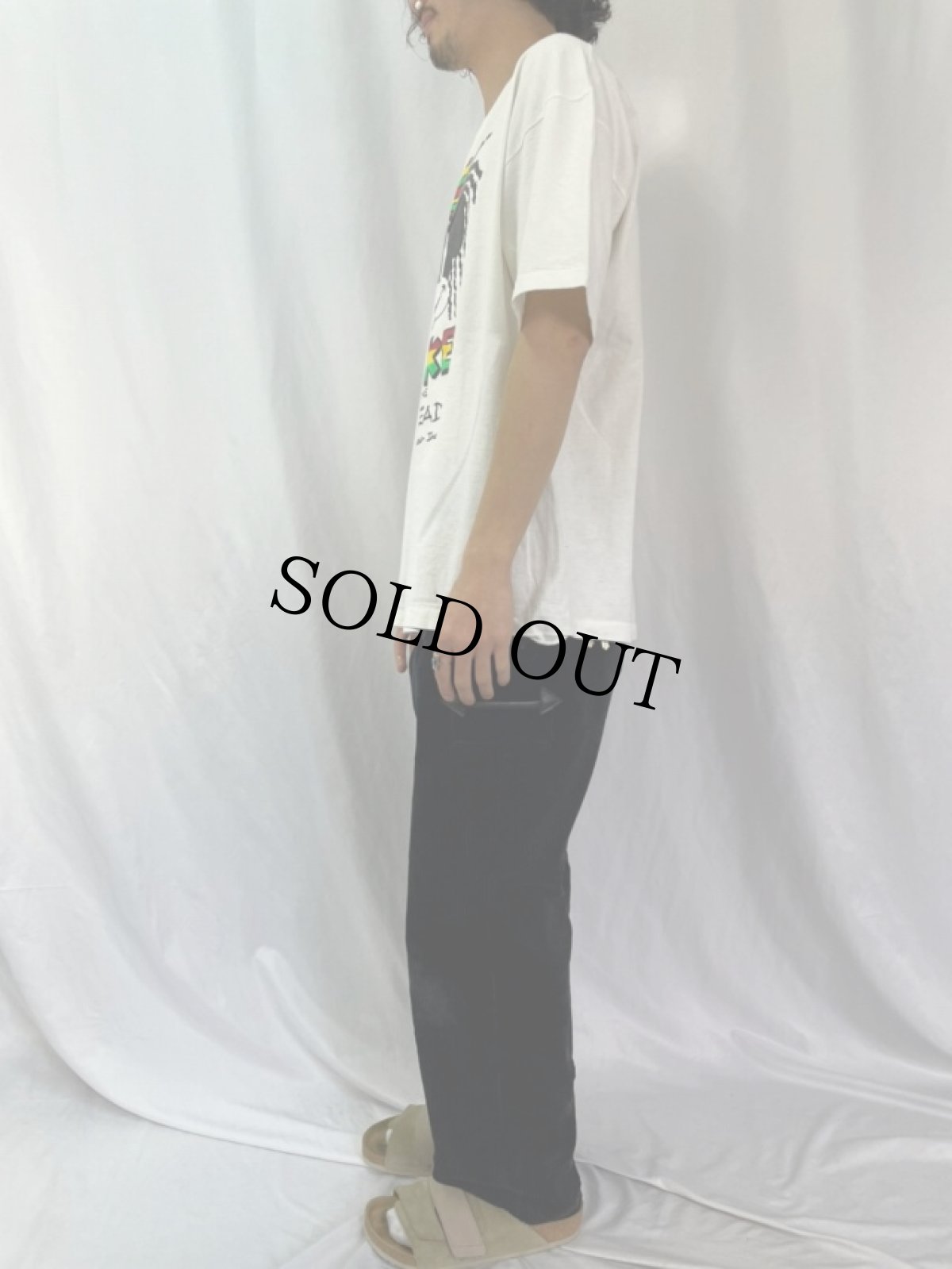 画像3: 90's USA製 MICKEY GONE DREAD キャラクターパロディTシャツ XL (3)