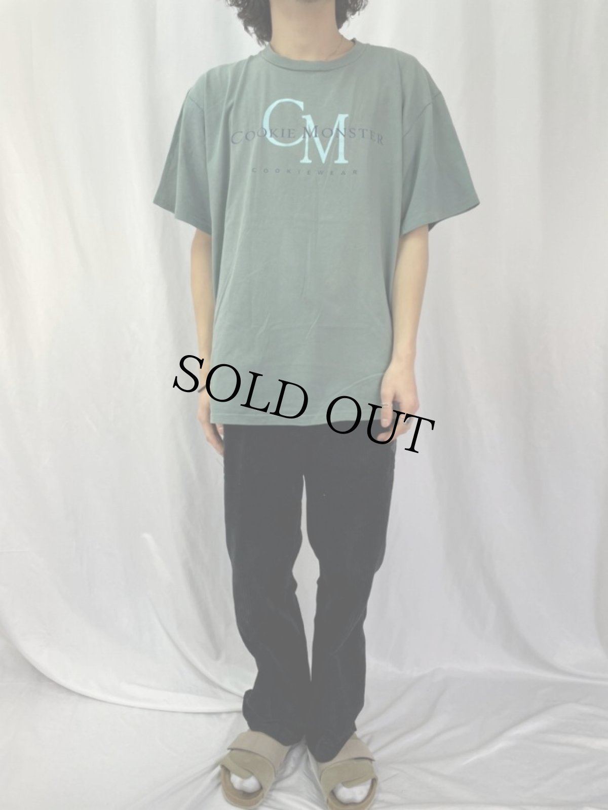 画像2: 90's COOKIE MONSTER USA製 "Calvin Klein"パロディTシャツ XL (2)