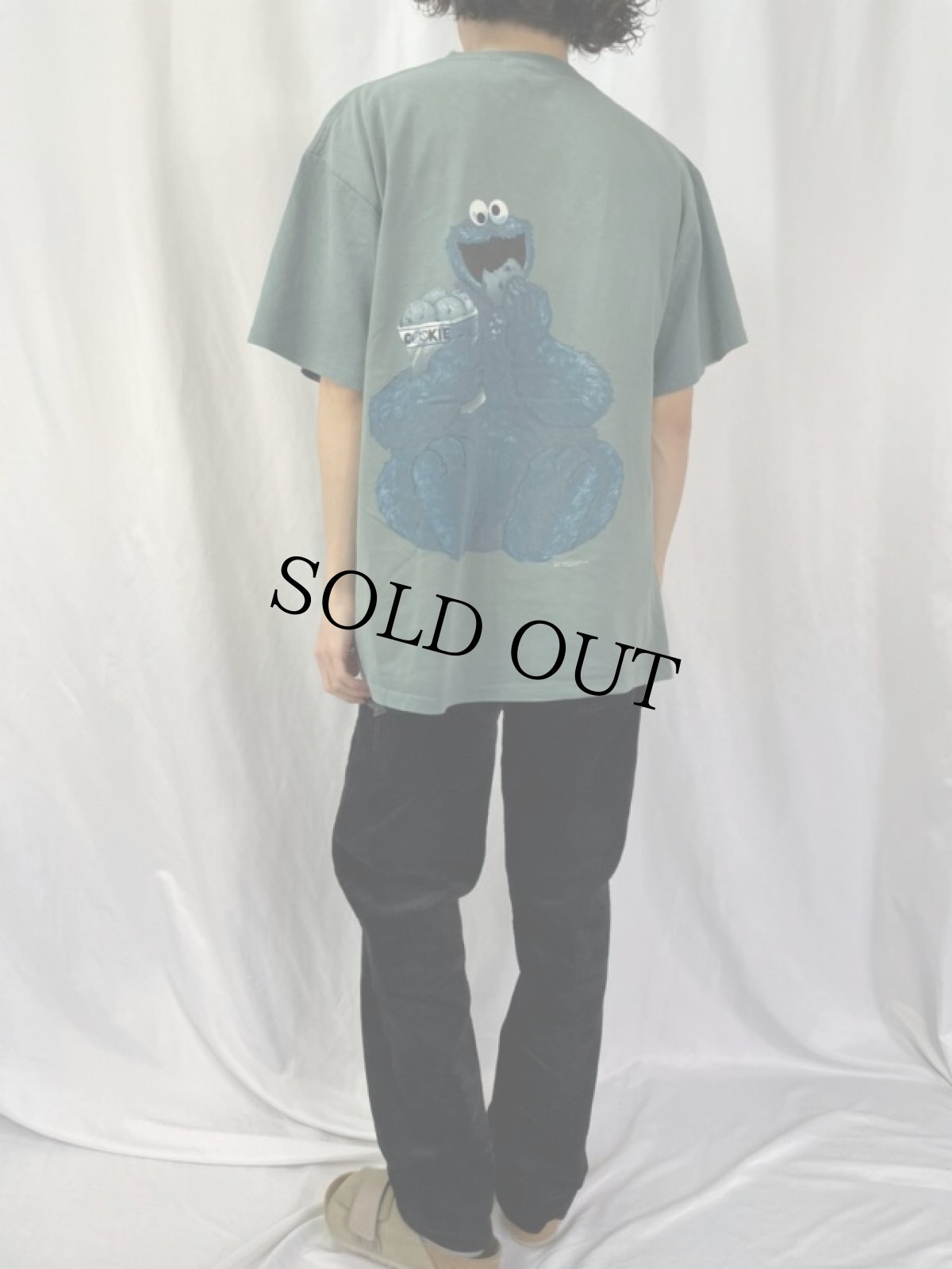 画像4: 90's COOKIE MONSTER USA製 "Calvin Klein"パロディTシャツ XL (4)