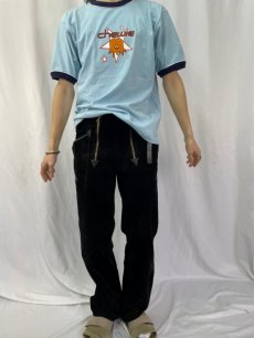 画像2: 90's STAR WARS USA製 "チューバッカ" ラメプリント リンガーTシャツ L (2)