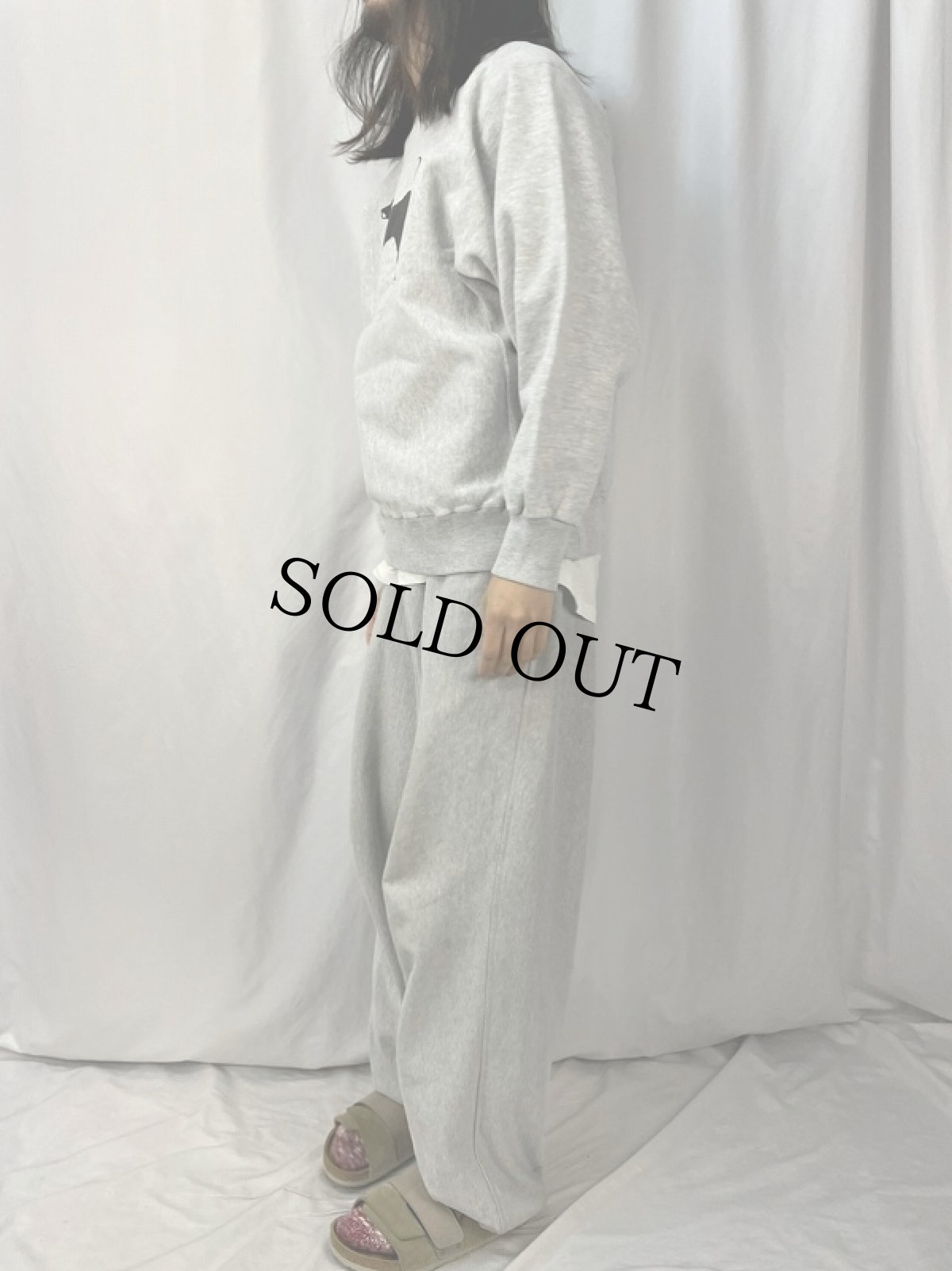 画像3: 90's USA製 The Black Dog 犬プリントスウェット M (3)