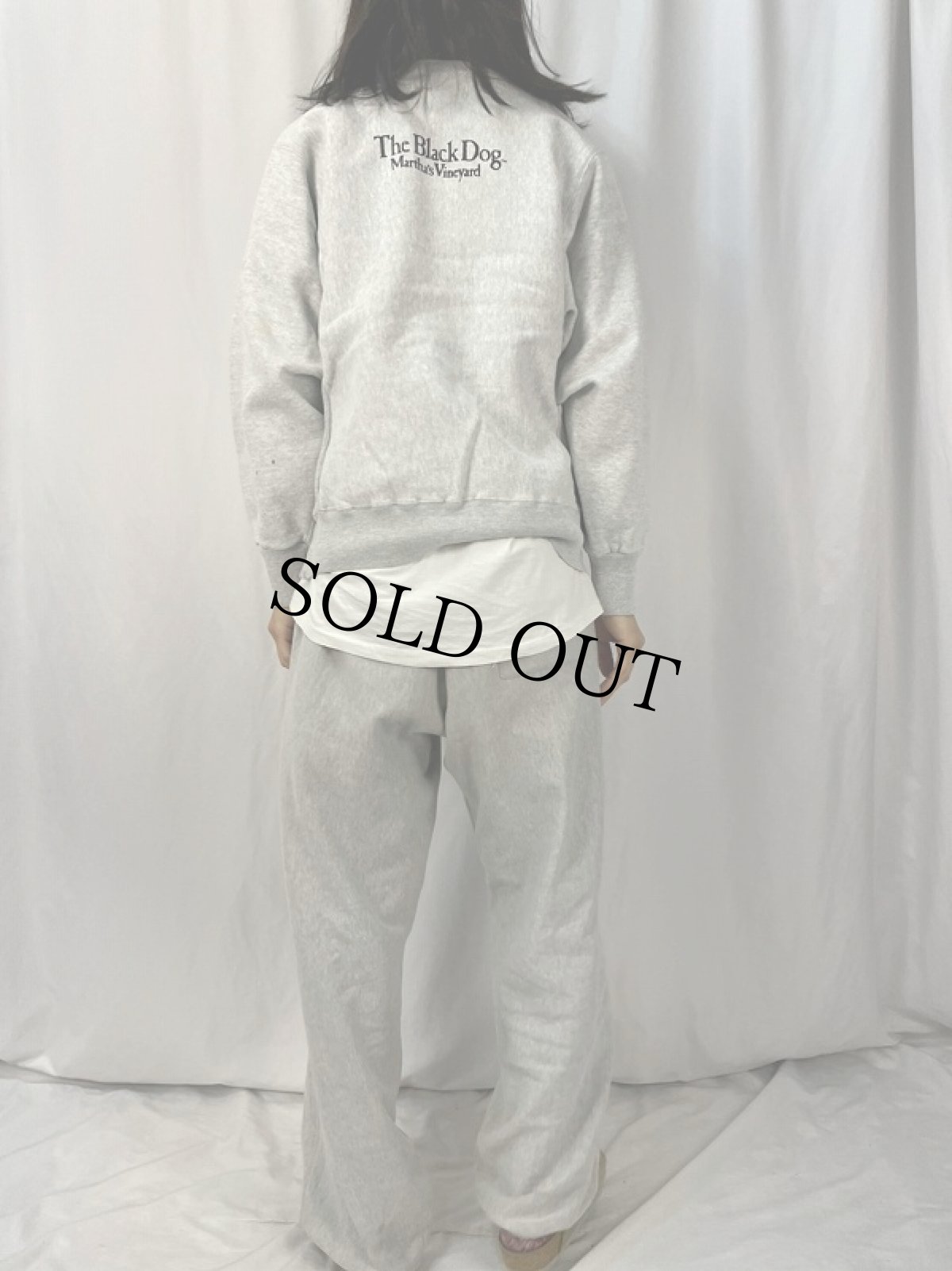 画像4: 90's USA製 The Black Dog 犬プリントスウェット M (4)