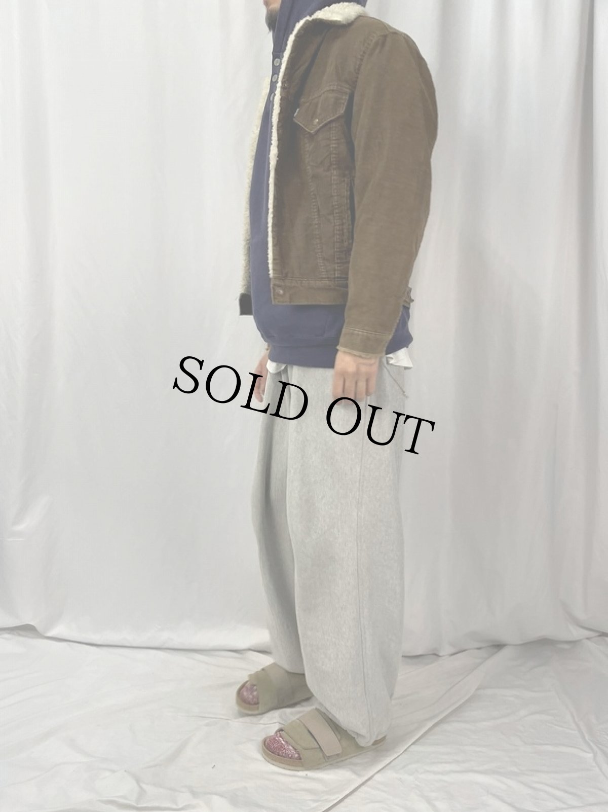 画像3: 70's Levi's USA製 70608-1529 コーデュロイボアジャケット SIZE38 BROWN (3)