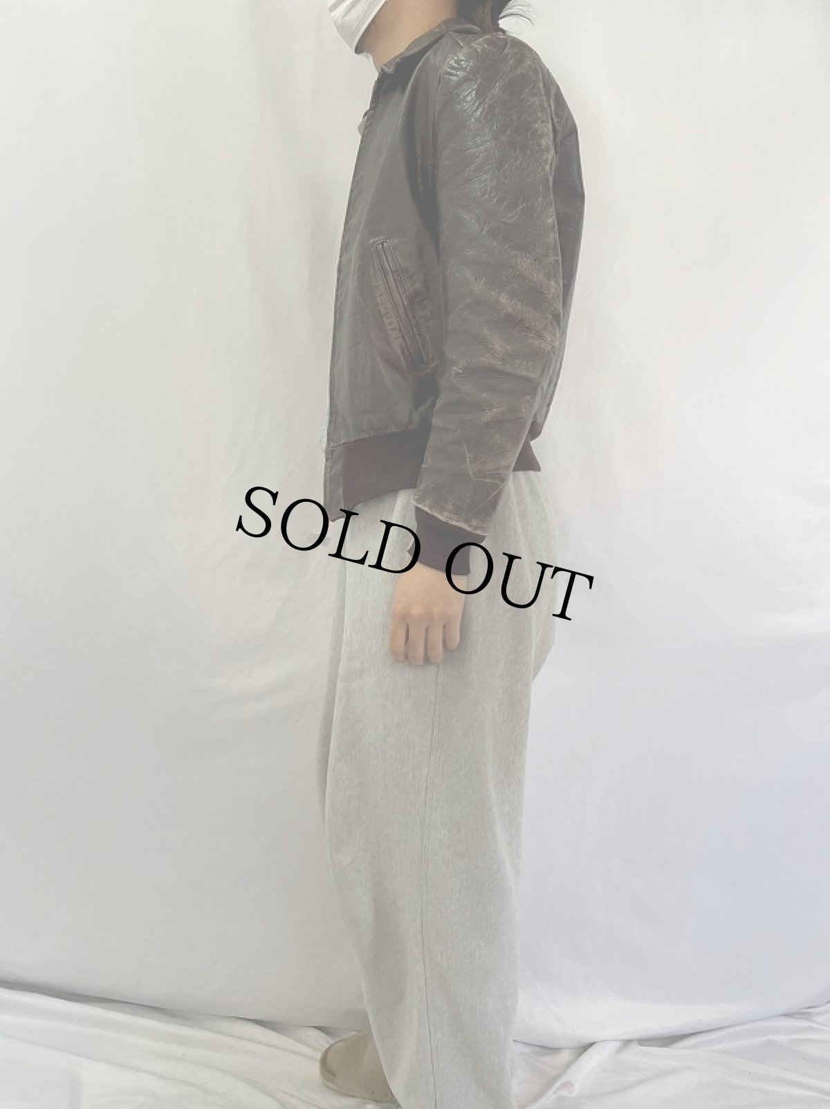 画像3: 50〜60's CALIFORNIAN レザージャケット SIZE38 (3)