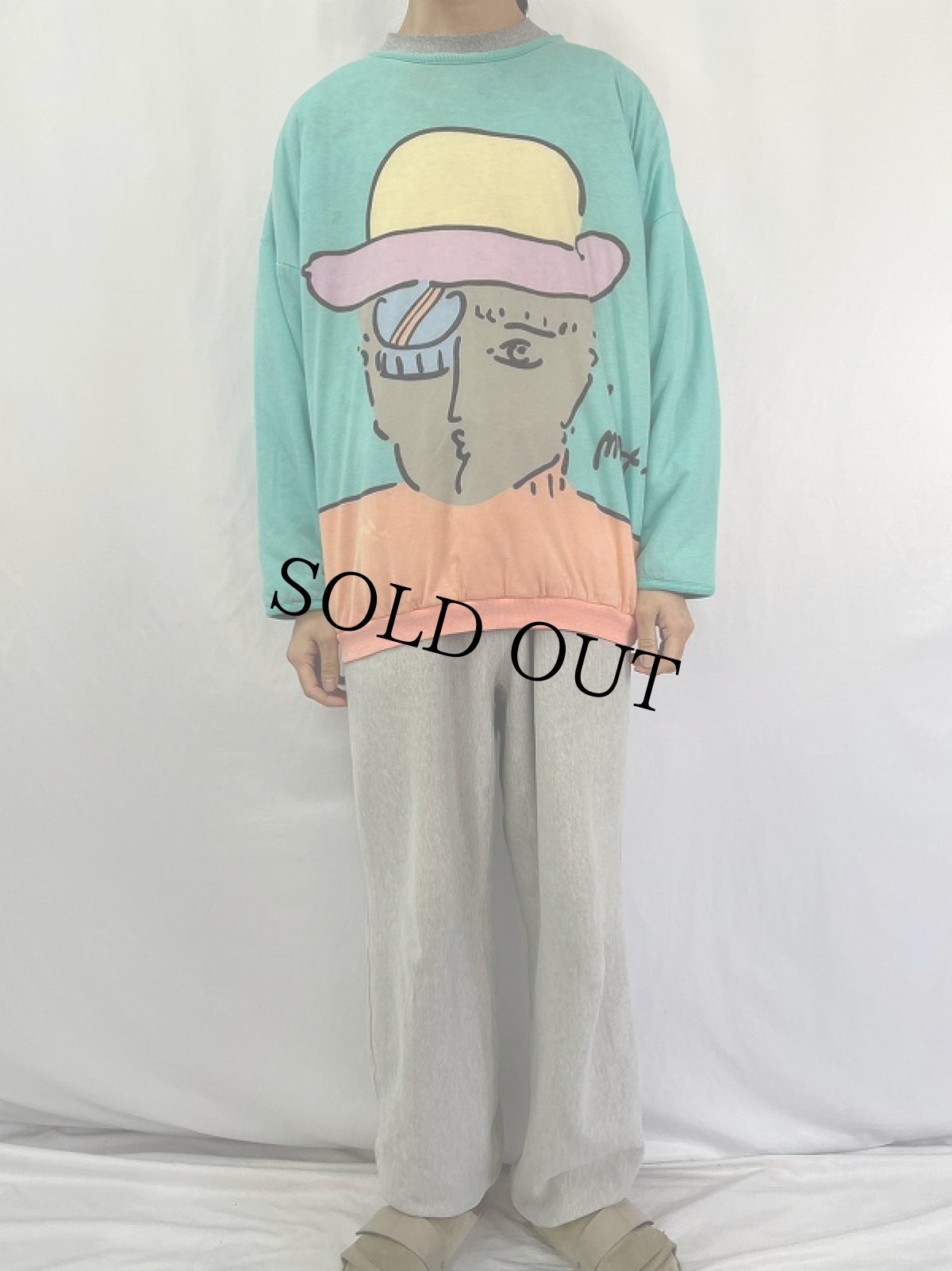 画像3: 80's NEO MAX "PETER MAX SIGNATURE SERIES" 中綿入り リバーシブルスウェット  (3)