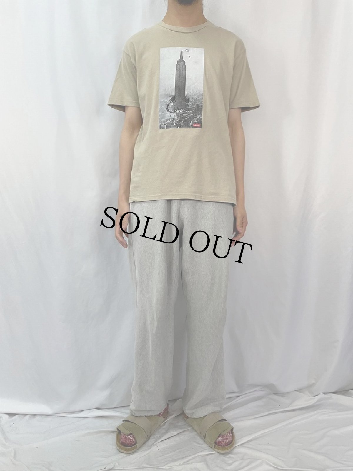 画像2: 00's Supreme × Mike Kelley "The Empire State Building" USA製 プリントTシャツ M (2)