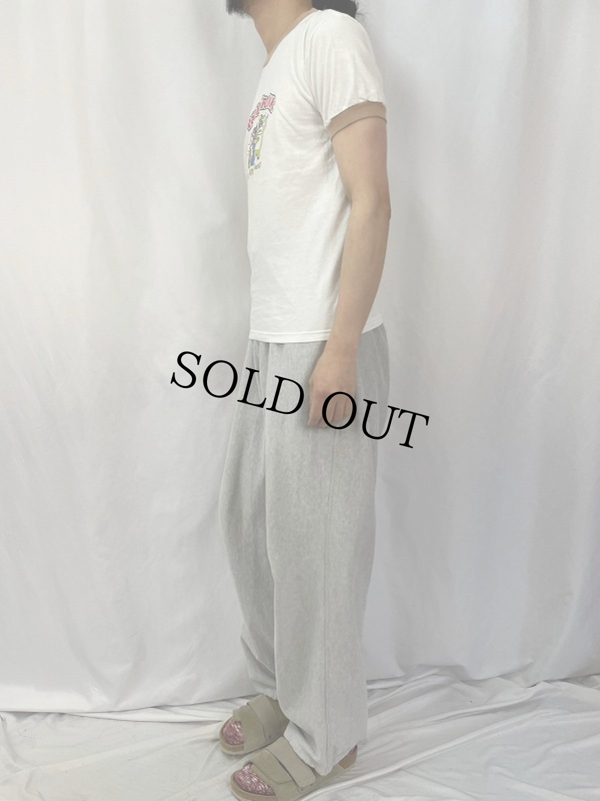 画像3: 00's PAUL FRANK INDUSTRIES キャラクタープリントリンガーTシャツ  (3)