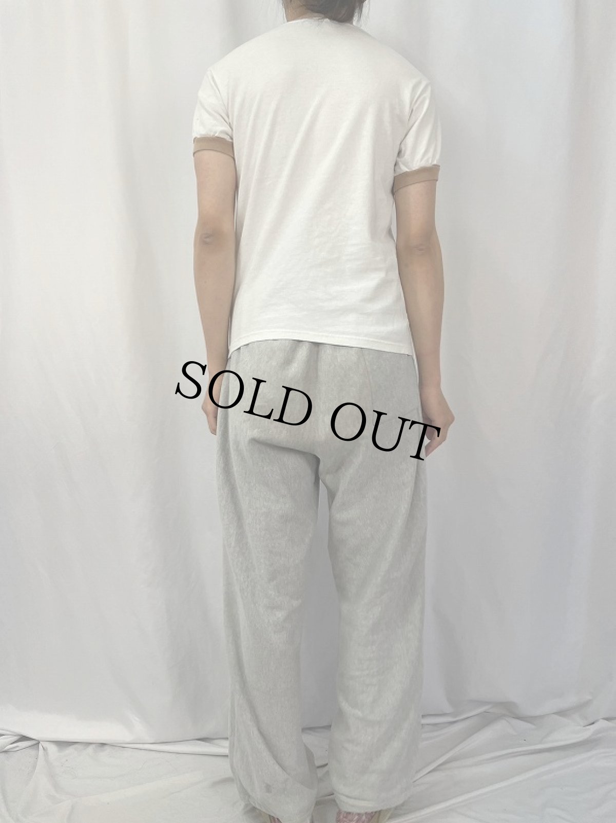 画像4: 00's PAUL FRANK INDUSTRIES キャラクタープリントリンガーTシャツ  (4)