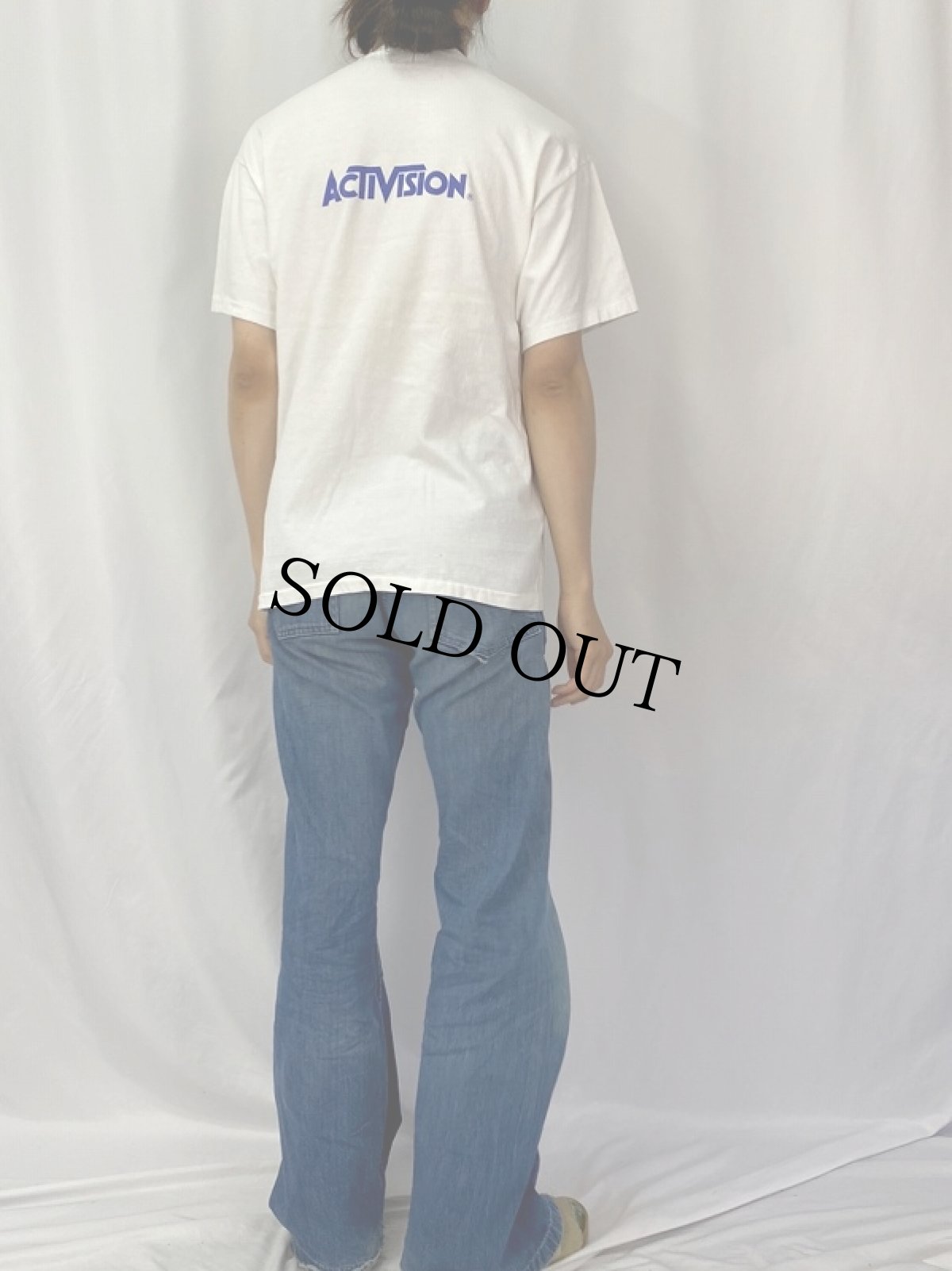 画像4: 90's ACTIVISION USA製 ゲームソフトウェア企業プリントTシャツ L (4)