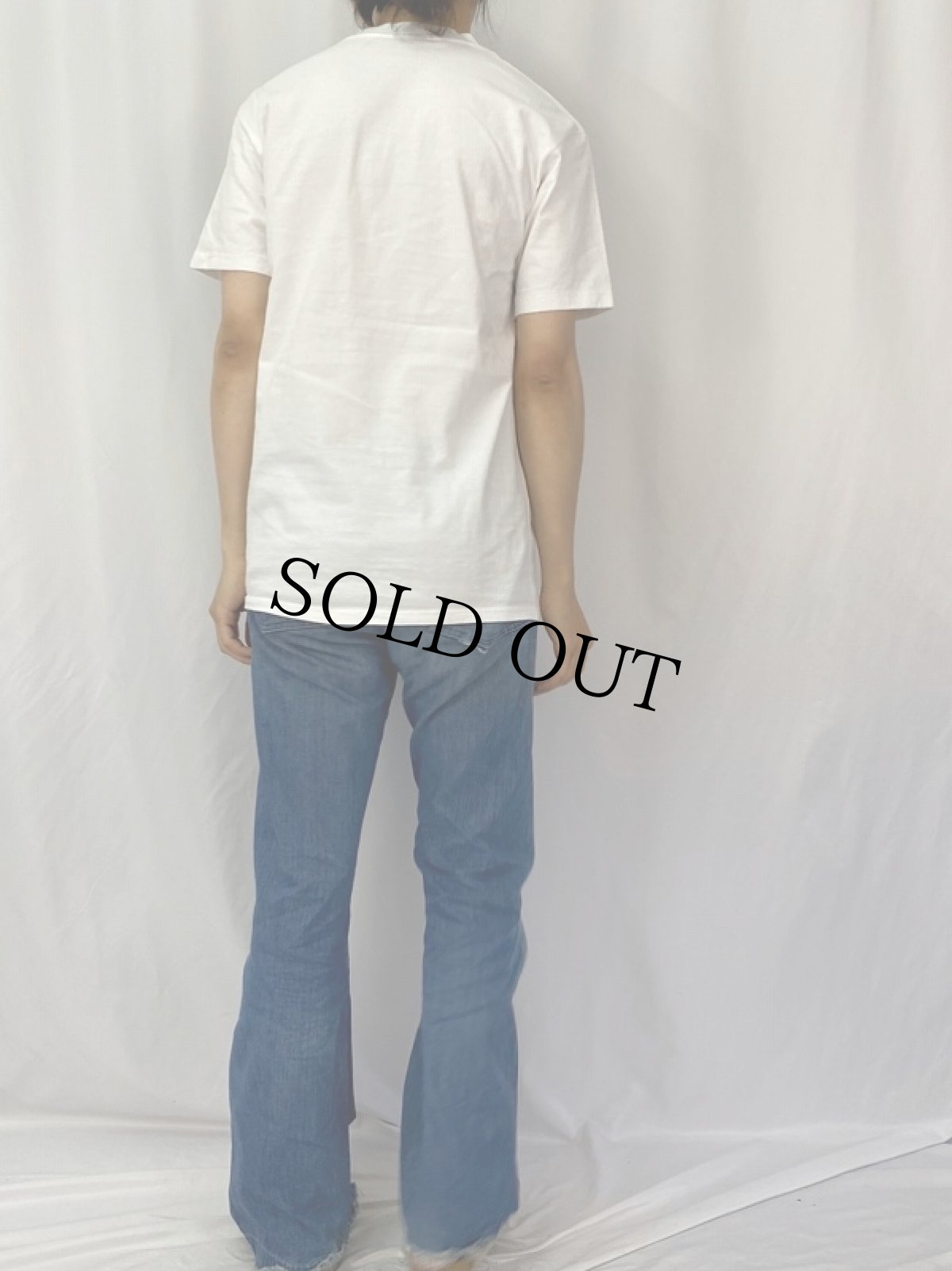 画像4: 90's EVEREX3 USA製 企業プリントTシャツ L (4)