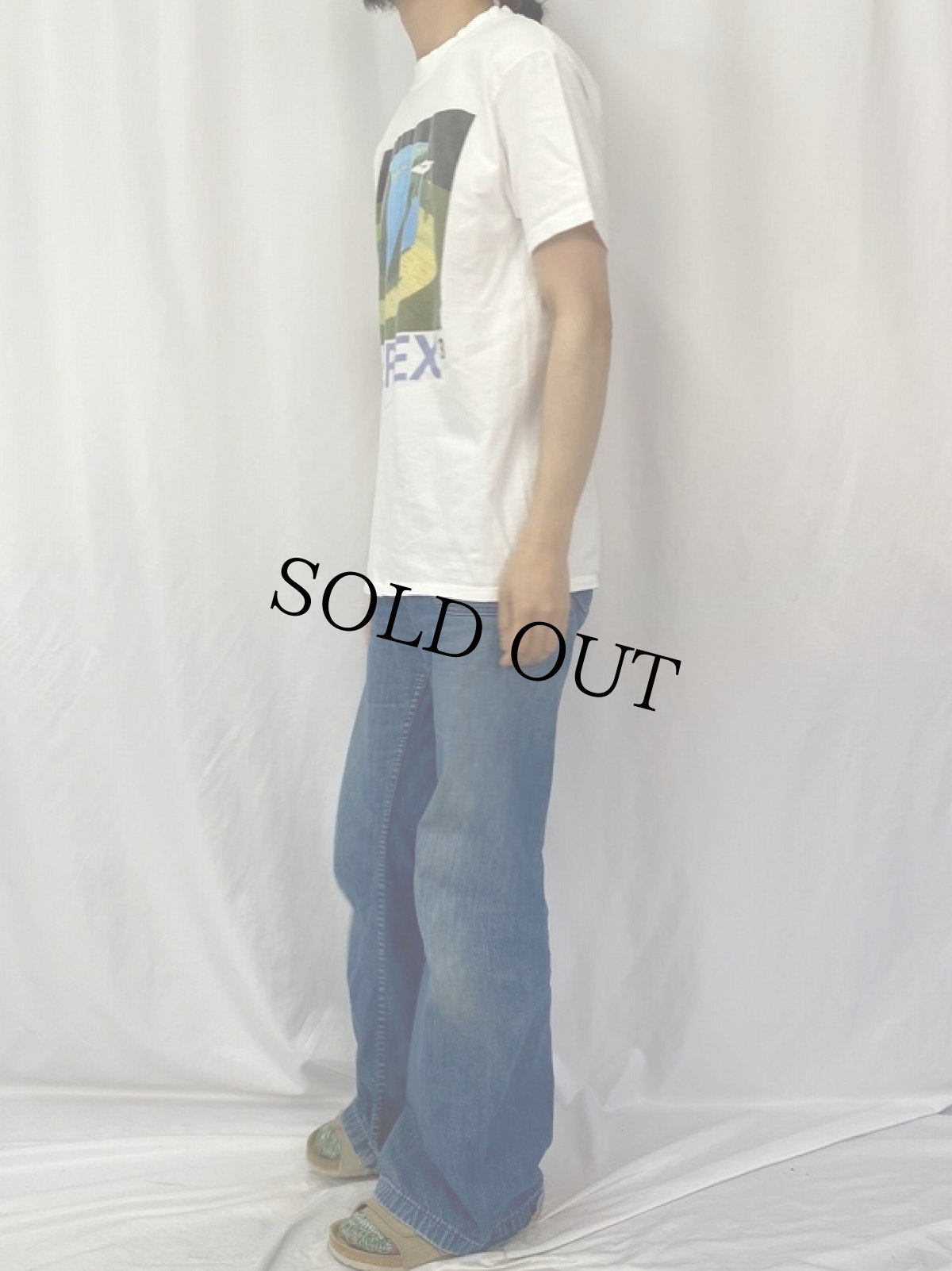 画像3: 90's EVEREX3 USA製 企業プリントTシャツ L (3)