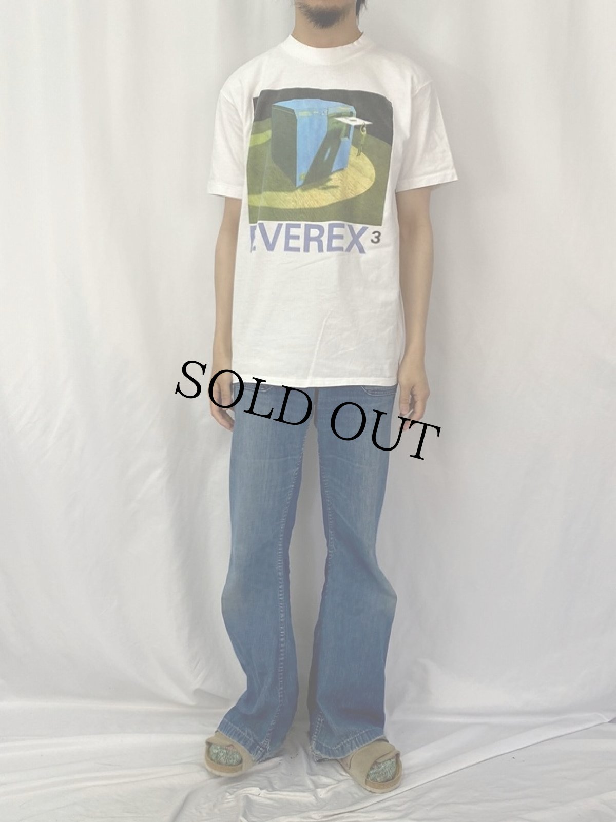 画像2: 90's EVEREX3 USA製 企業プリントTシャツ L (2)