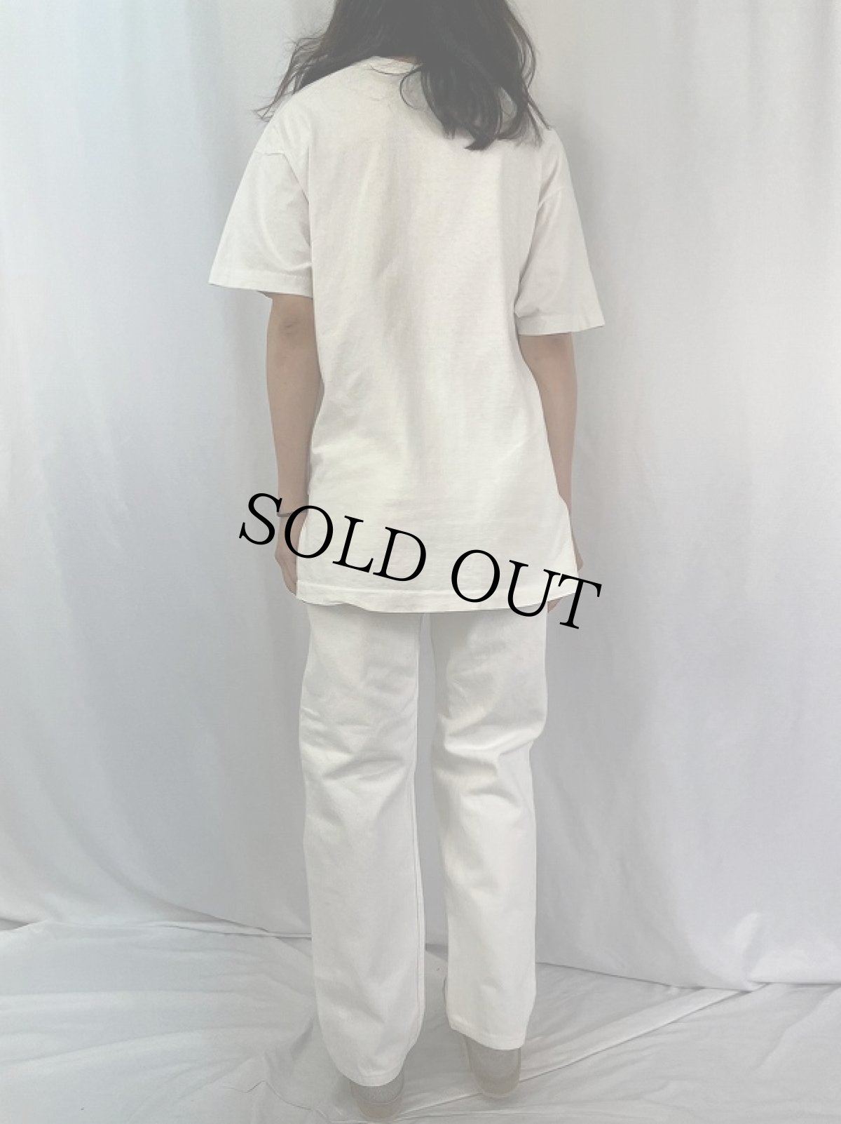 画像4: 90's Levi's 505 USA製 ホワイトデニムパンツ W33 (4)