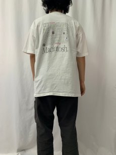 画像5: 90's Apple "Macintosh" レインボーロゴプリントTシャツ XL (5)