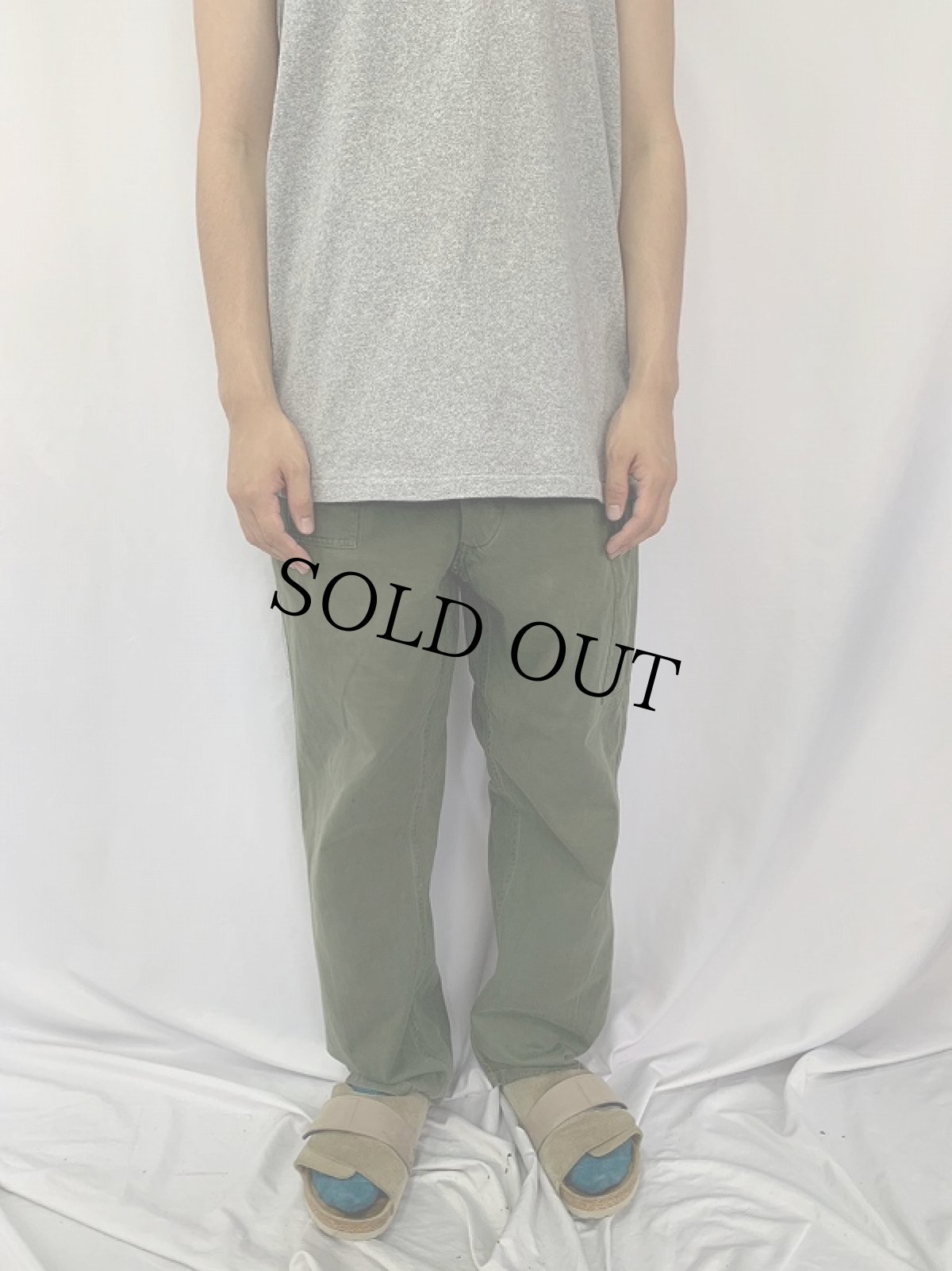 画像2: 60's  ベルギー軍 フィールドパンツ W31 (2)