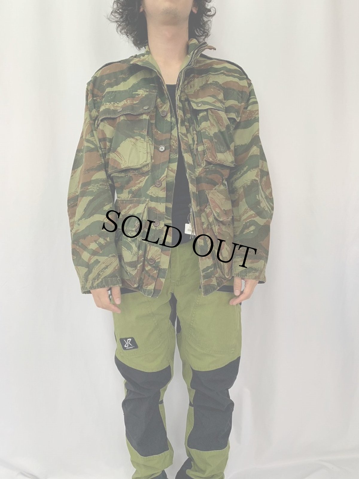 画像2: 60's FRENCH ARMY リザードカモ TAP47/56 パラトルーパージャケット (2)