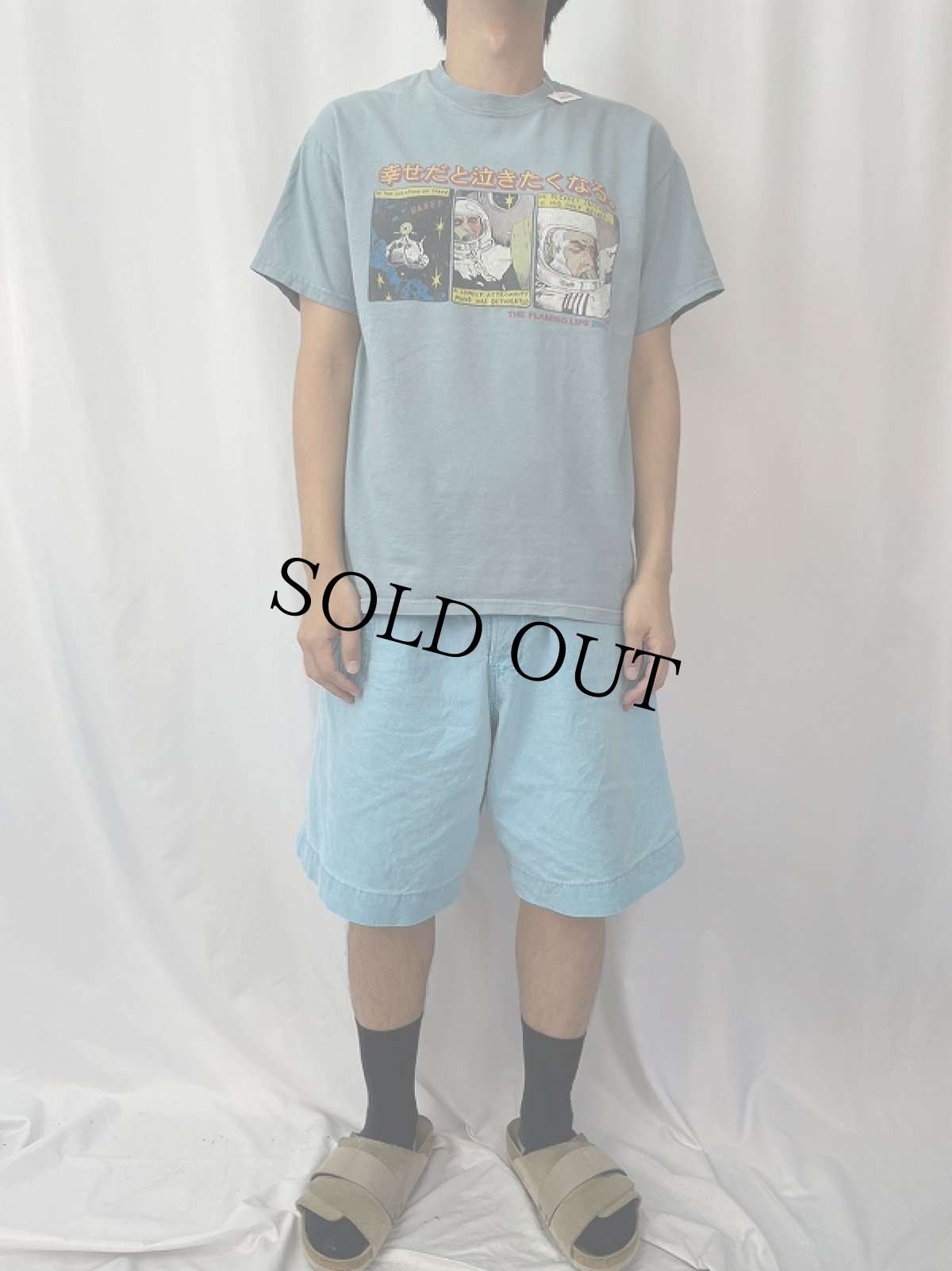 画像3: 2000's THE FLAMING LIPS "SPACE IS STILL THE PLACE 2003" ロックバンドツアーTシャツ M (3)