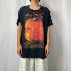 画像2: ALICE IN CHAINS ロックバンド プリントTシャツ BLACK (2)