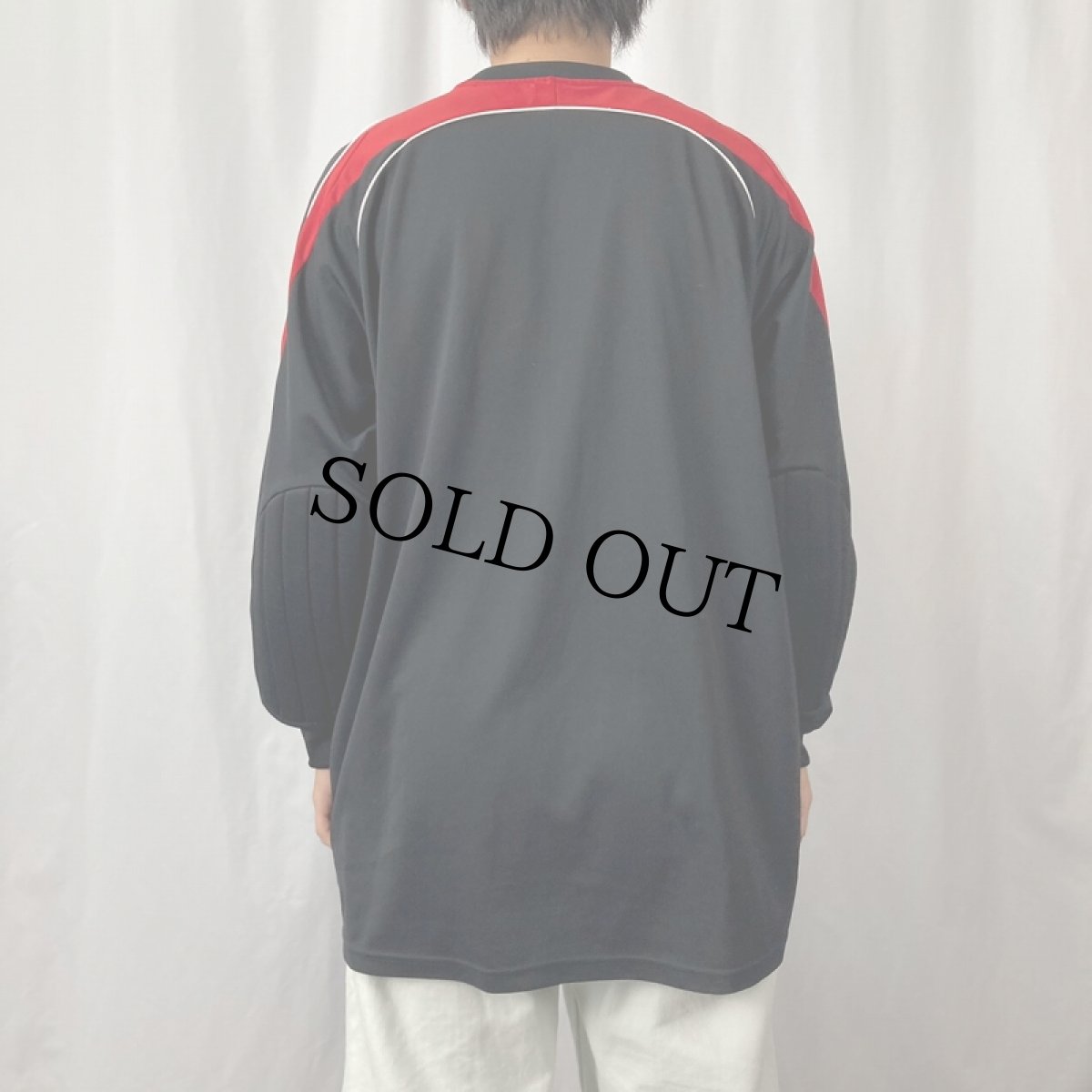 画像3: adidas ロゴ刺繍 キーパーシャツ BLACK XL (3)