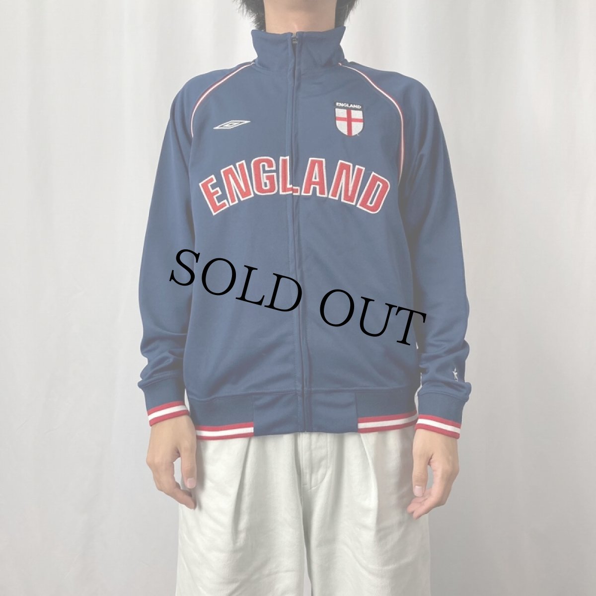 画像2: 2000's UMBRO "ENGLAND" トラックジャケット NAVY M (2)