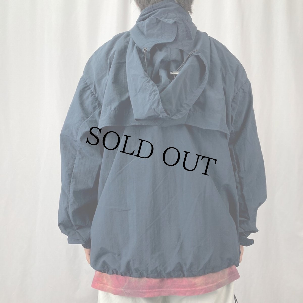 画像3: 90's POLO SPORT Ralph Lauren ハーフジップ ナイロンプルオーバージャケット NAVY L (3)