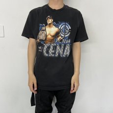 画像3: WWE "JOHN CENA" プロレスラープリントTシャツ BLACK L (3)