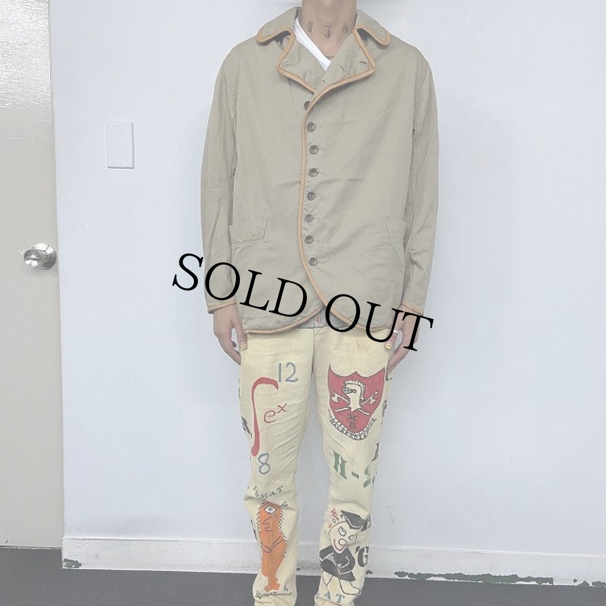 画像2: KAPITAL ディアスキンパイピング コットンジャケット M (2)