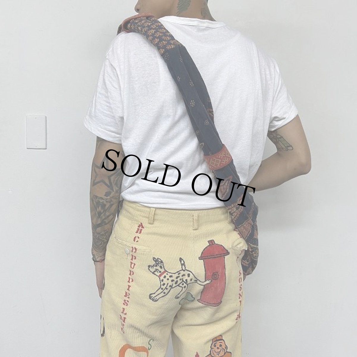 画像4: KAPITAL ネイティブ柄 コットンガーゼ スナフキンバッグ (4)