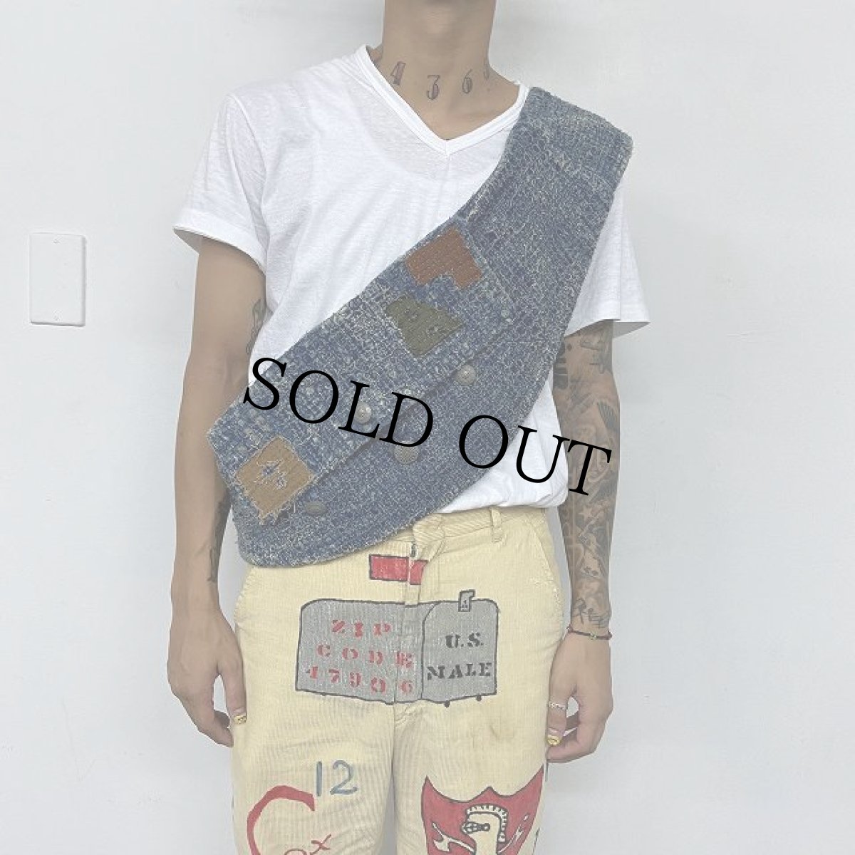 画像2: KAPITAL LAUNDRY KOUNTRY 刺し子 スナフキンバッグ (2)