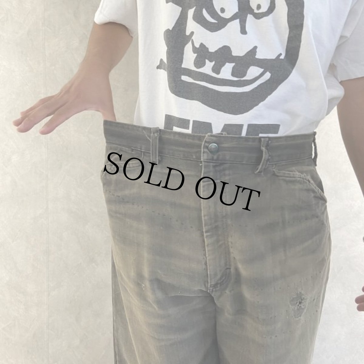 画像6: 60's BIGMAC Work Pants BLACK W35 (6)