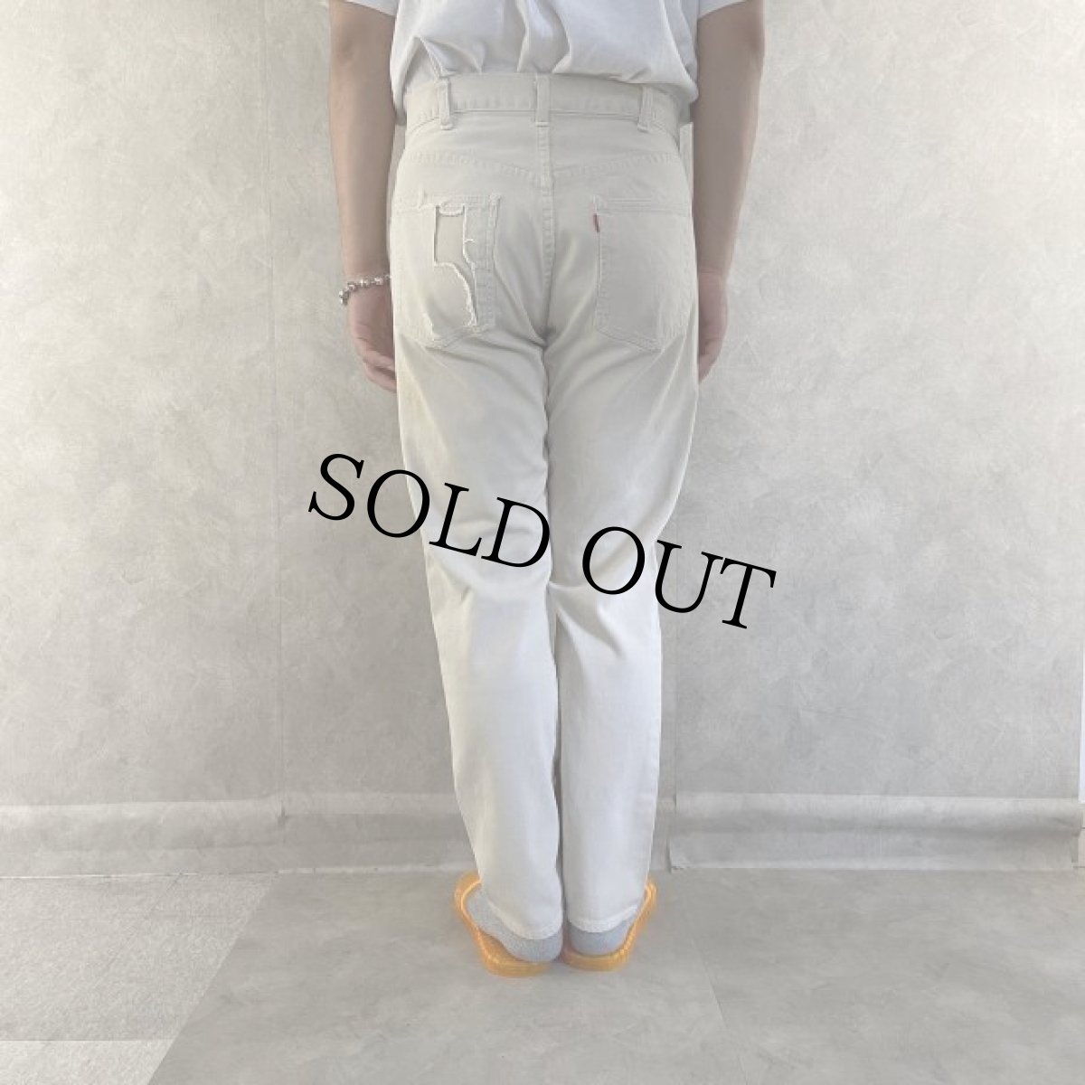 画像5: 60's Levi's 911B BIGE Pique Pants W31 (5)