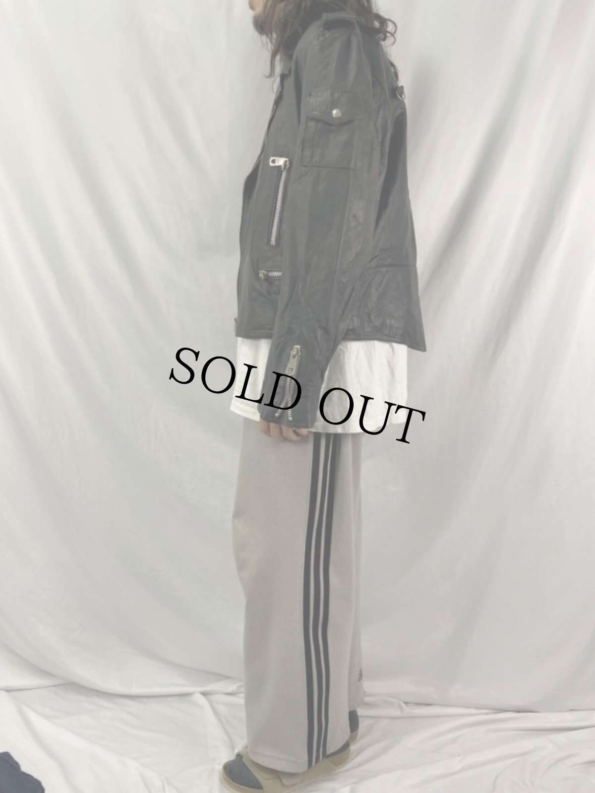 画像3: 80's CAMPRI MANX ダブルライダースジャケット 54 (3)