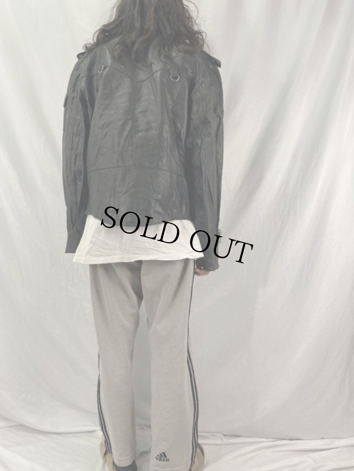 画像4: 80's CAMPRI MANX ダブルライダースジャケット 54 (4)