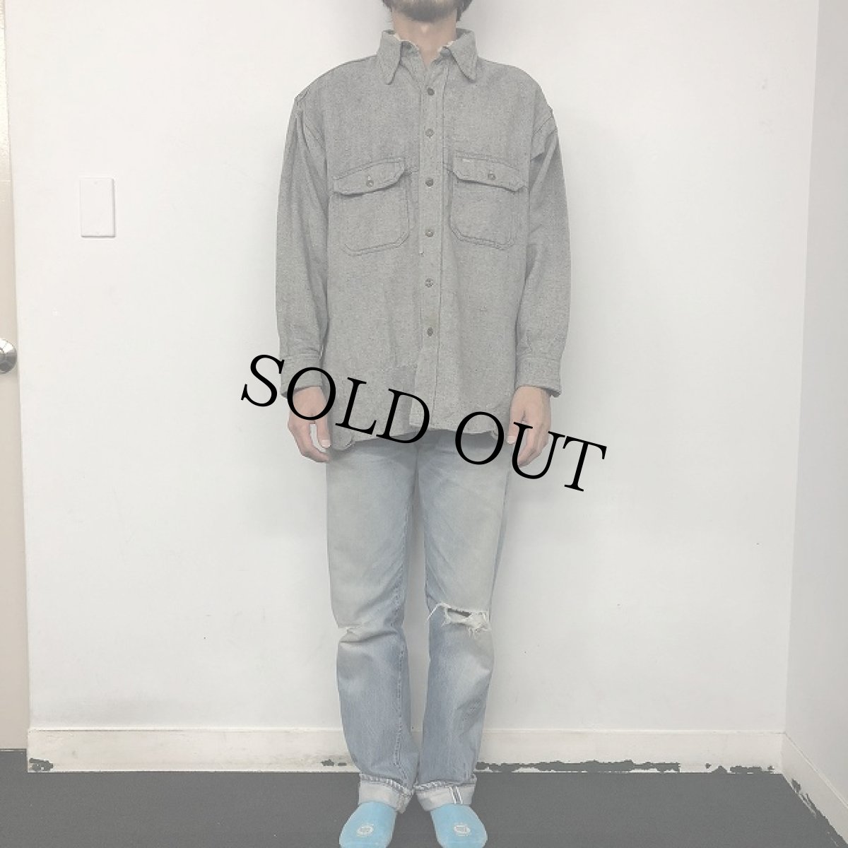 画像2: 40's MONTGOMERY WARD ウールワークシャツ (2)