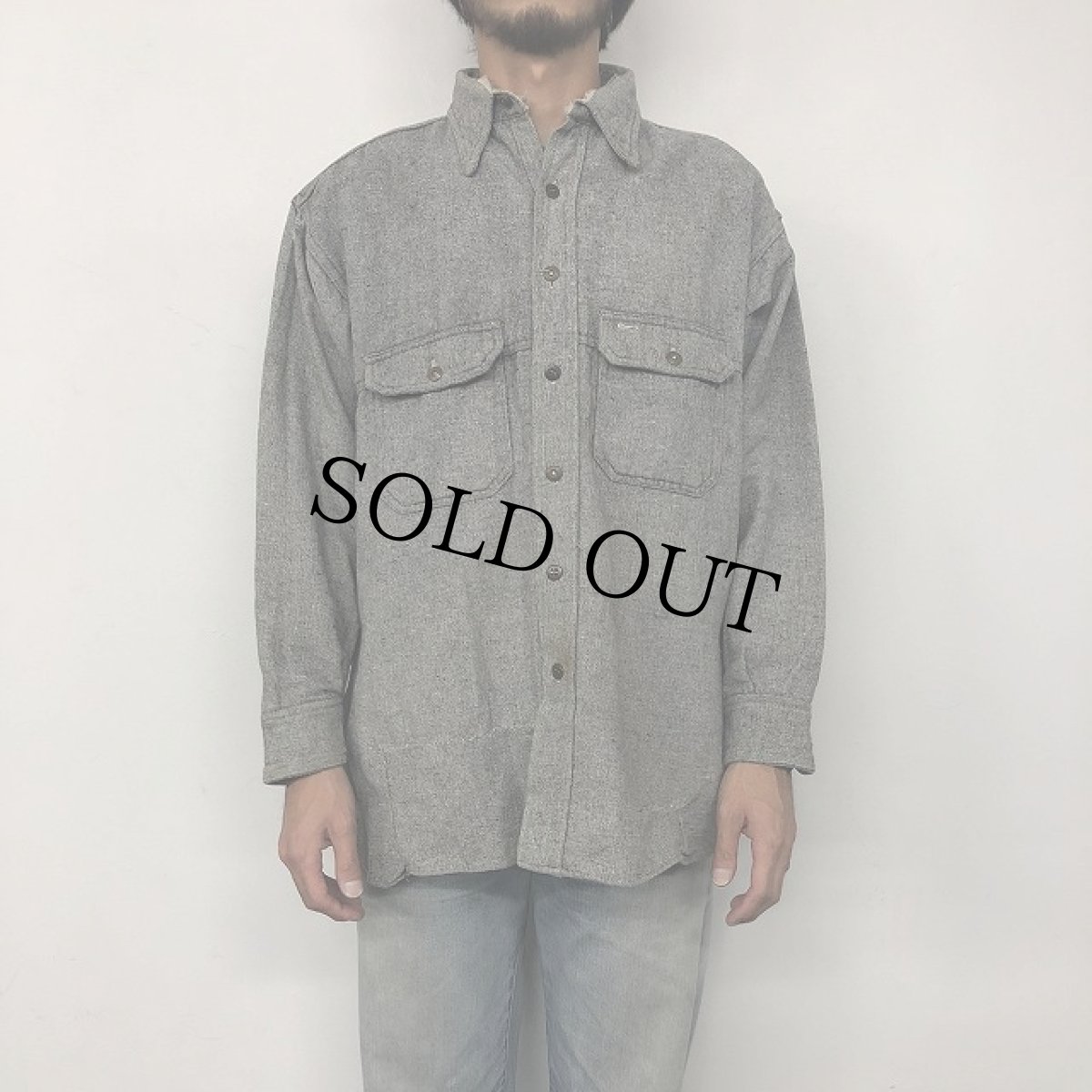 画像3: 40's MONTGOMERY WARD ウールワークシャツ (3)