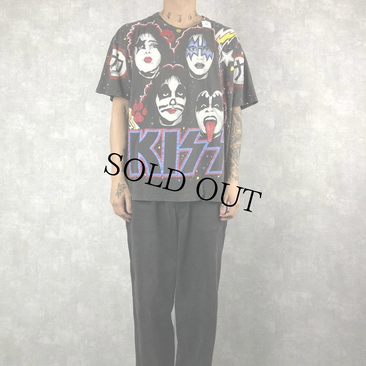 画像2: 90's KISS USA製 "Winterland Rock Express" 大判プリント ハードロックバンドTシャツ XL (2)