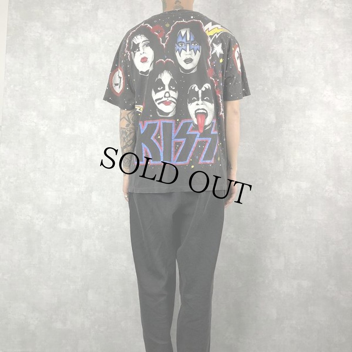 画像4: 90's KISS USA製 "Winterland Rock Express" 大判プリント ハードロックバンドTシャツ XL (4)