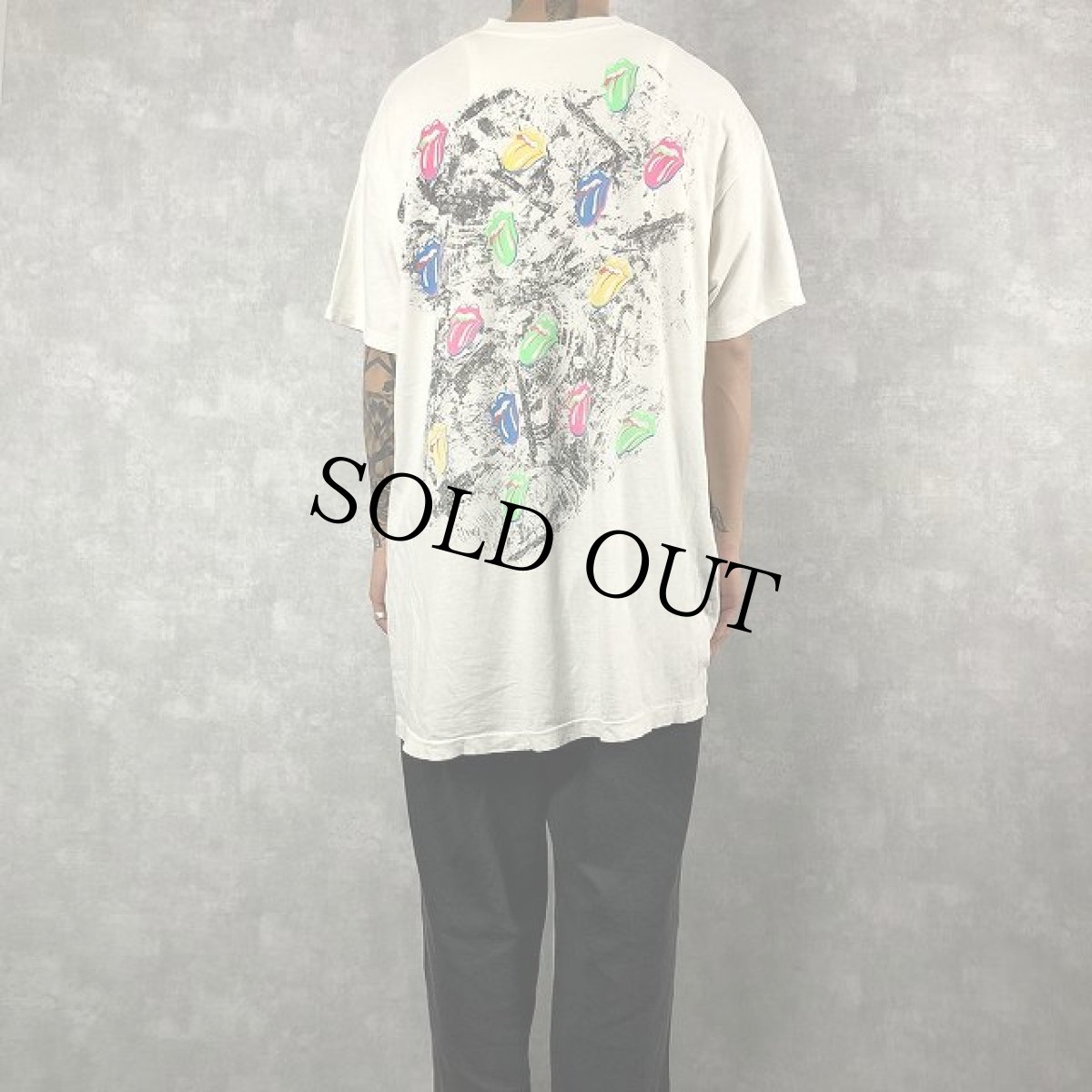 画像4: 1989 Rolling Stones "North American Tour" 大判プリント ロックバンドTシャツ (4)