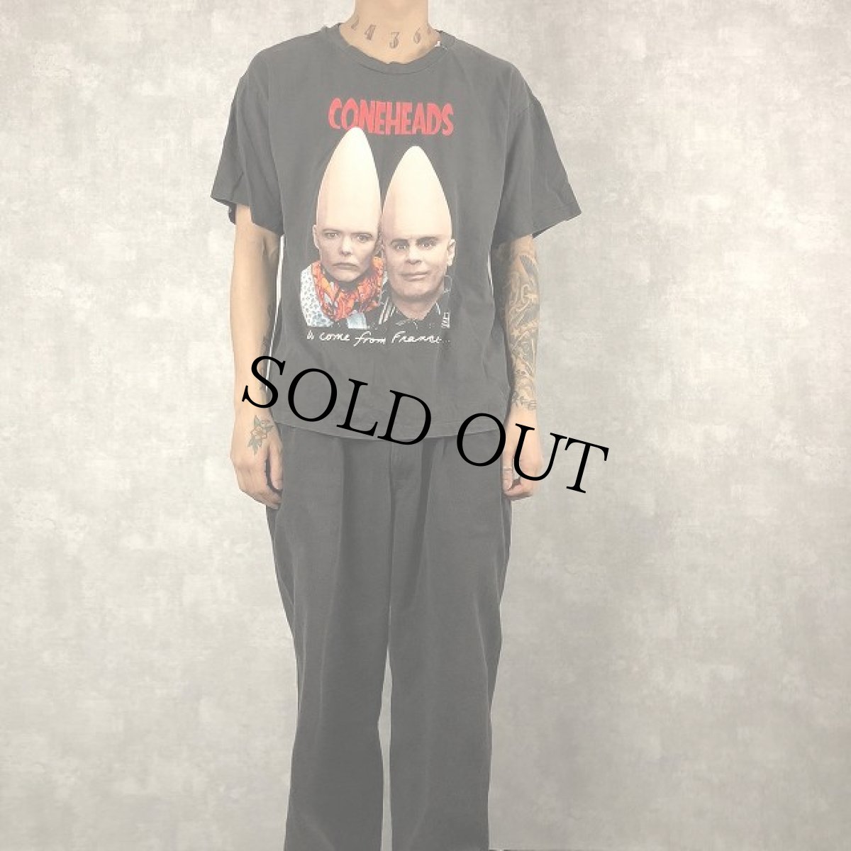 画像2: 90's Coneheads SF映画Tシャツ L (2)