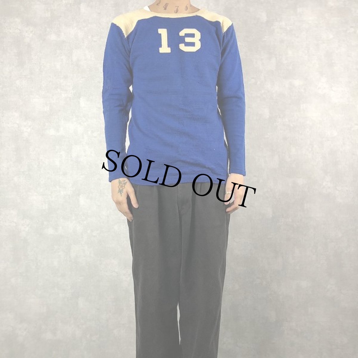 画像3: 40's GENERAL ATHLETIC PRODUCTS CO.  フェルトフットボールTシャツ 40 (3)