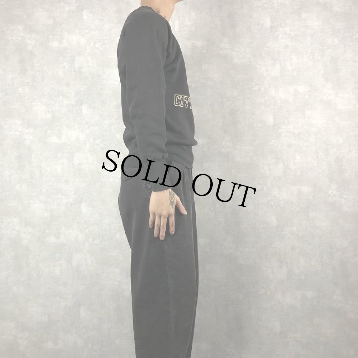 画像3: 50's CCNY CITY COLLEGE カラーフロッキープリントスウェット (3)