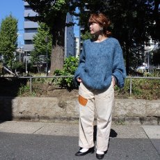 画像6: STRANGE TRIP "MIX MOHAIR BIG KNIT" GRAY×BLUE 【L】 (6)