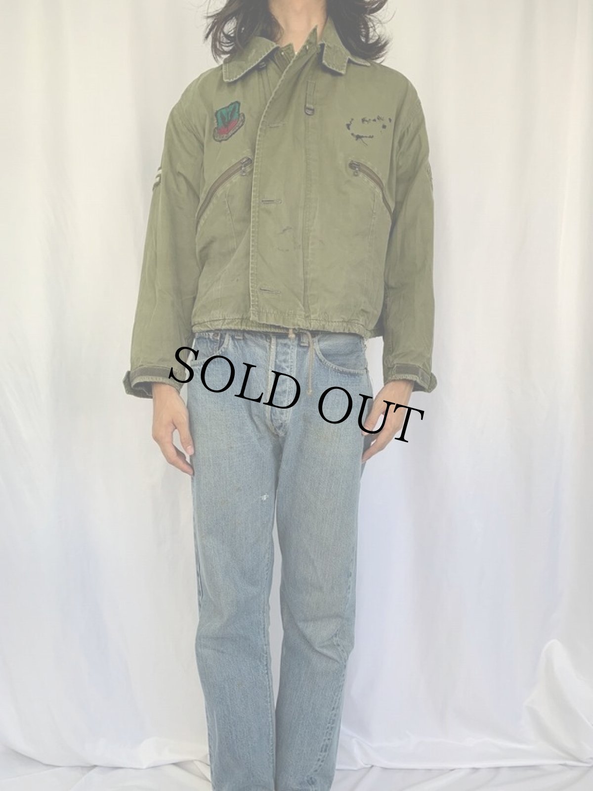 画像2: 90's ROYAL AIR FORCE MK3 Cold Wethar Jacket size6 (2)