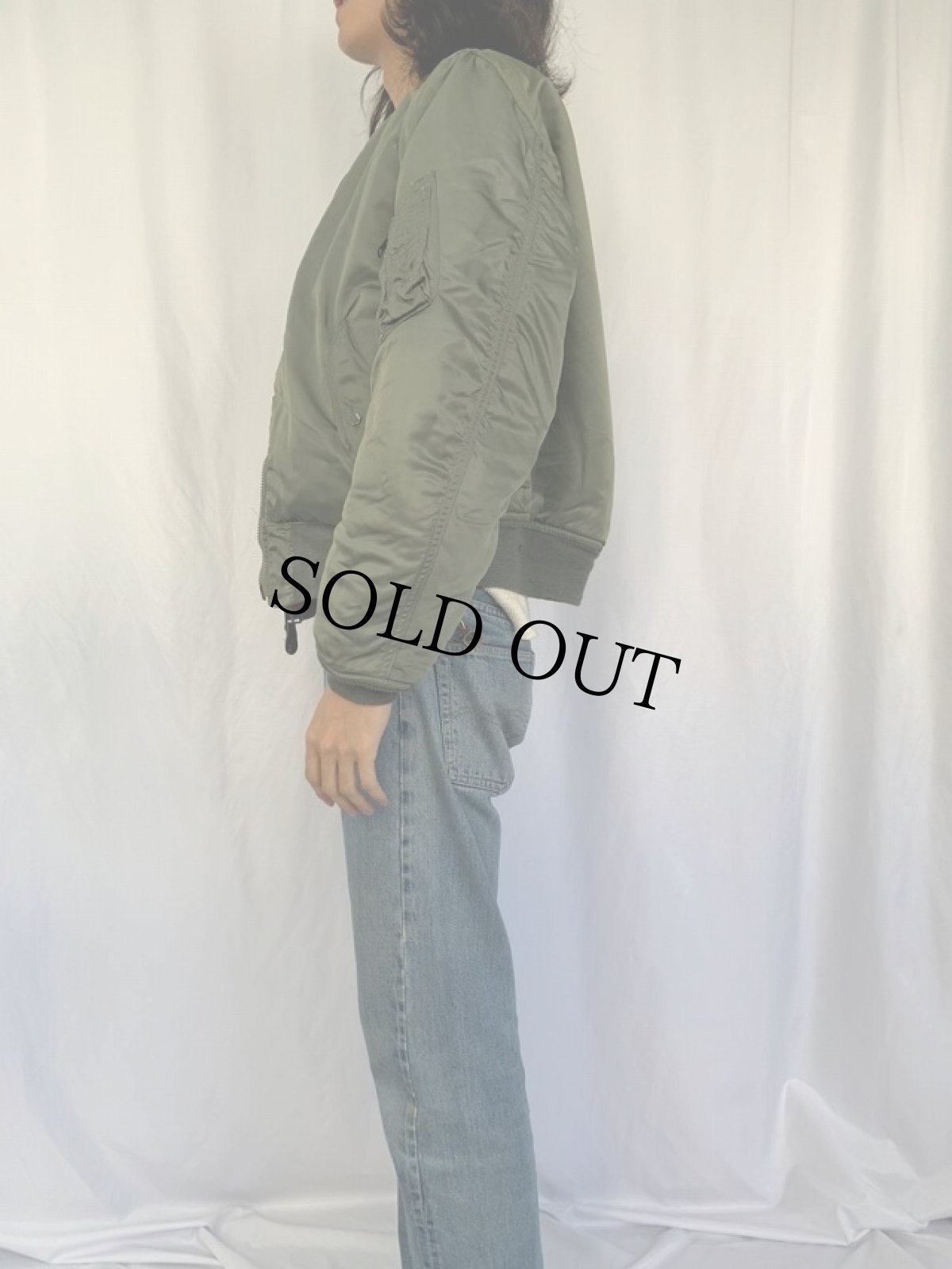 画像4: 70's U.S.AIR FORCE "MA-1 E-TYPE" フライングジャケット LARGE (4)