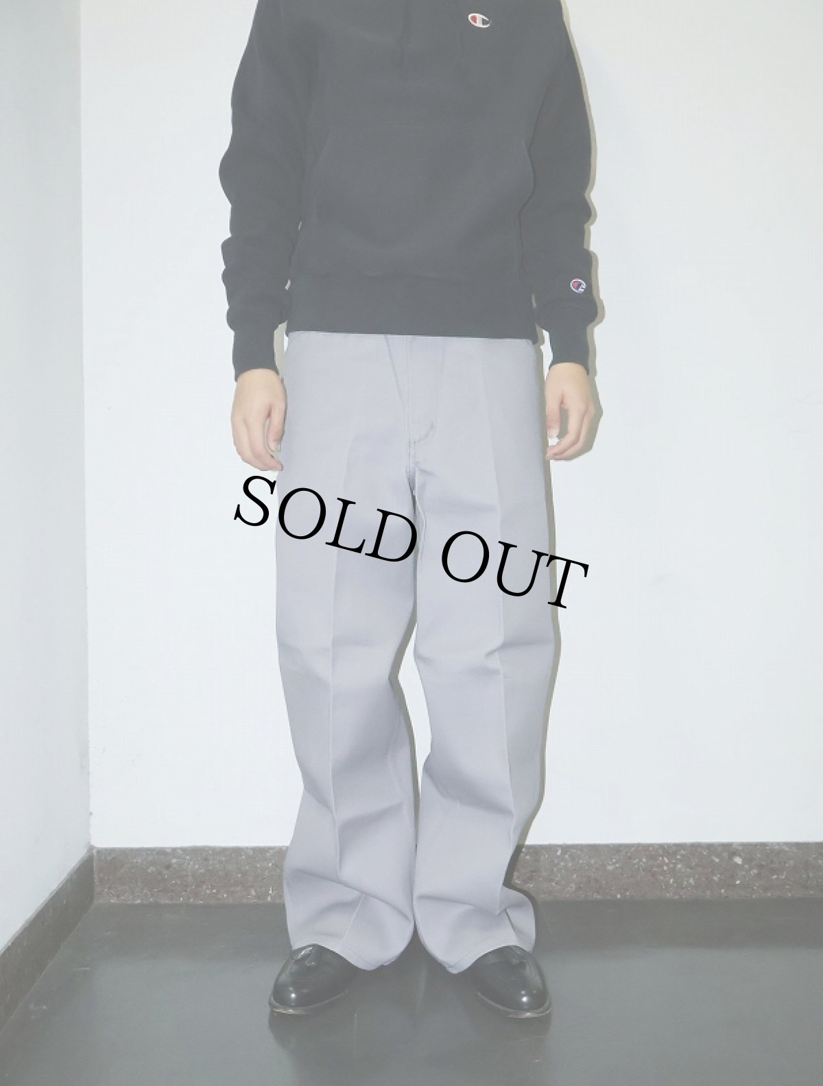 画像4: BEN DAVIS "THE GORILLA CUT" ゴリラカットパンツ LT. GREY フラッシャー付き未使用品 W34 L30 (4)