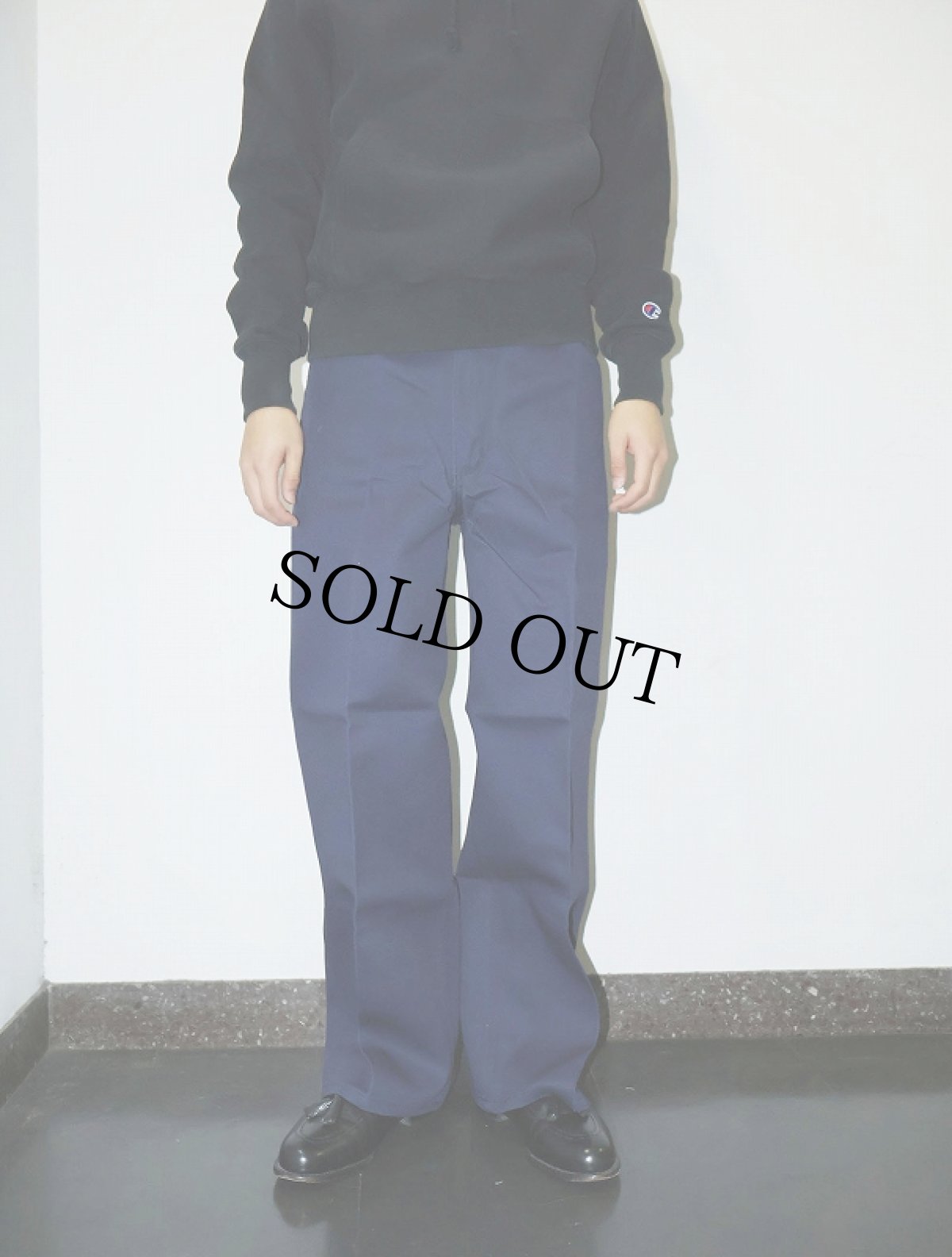 画像4: BEN DAVIS "THE GORILLA CUT" ゴリラカットパンツ NAVY フラッシャー付き未使用品 W32 L30 (4)