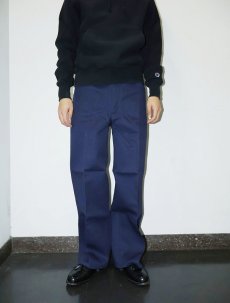 画像4: BEN DAVIS "THE GORILLA CUT" ゴリラカットパンツ NAVY フラッシャー付き未使用品 W32 L30 (4)